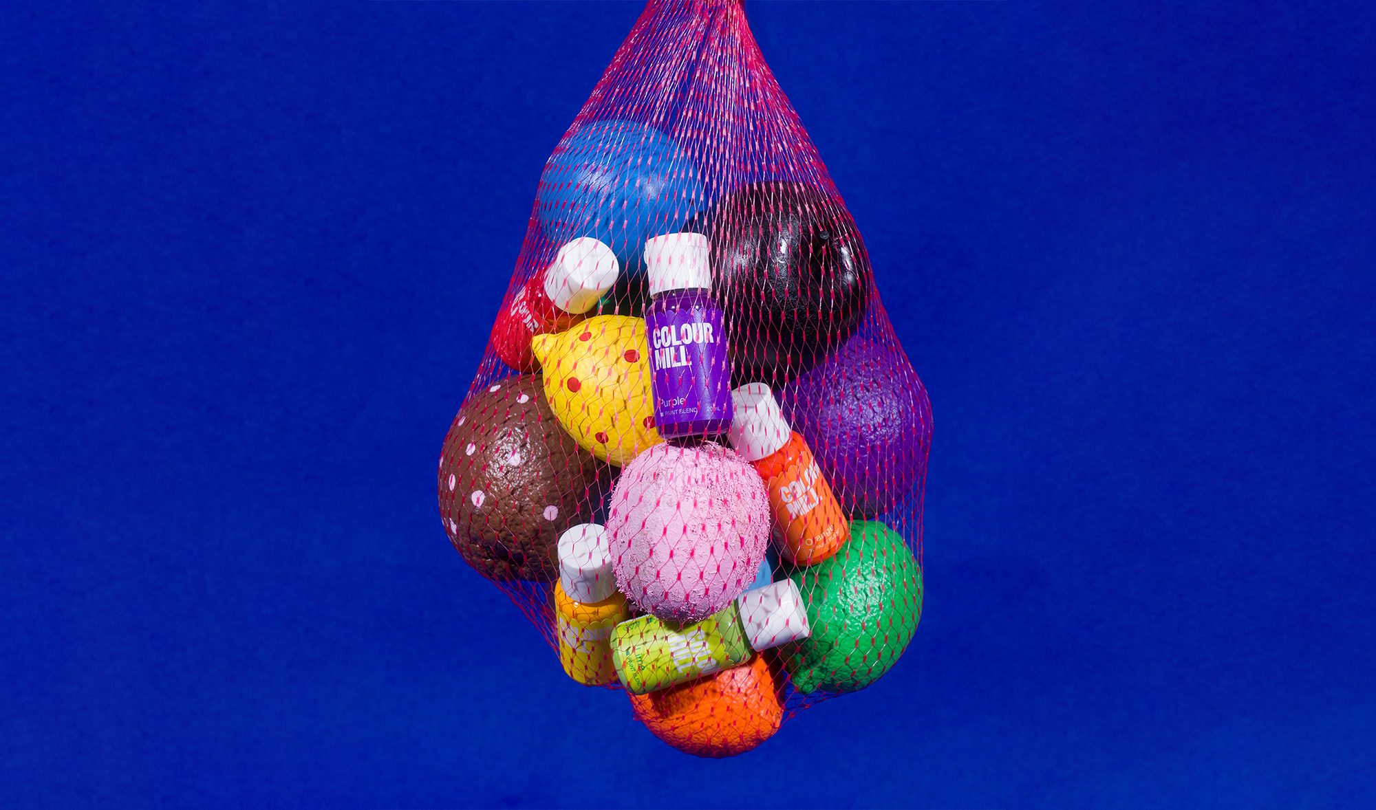 Fruit painted with Colour Mill Paint Blend edible paint