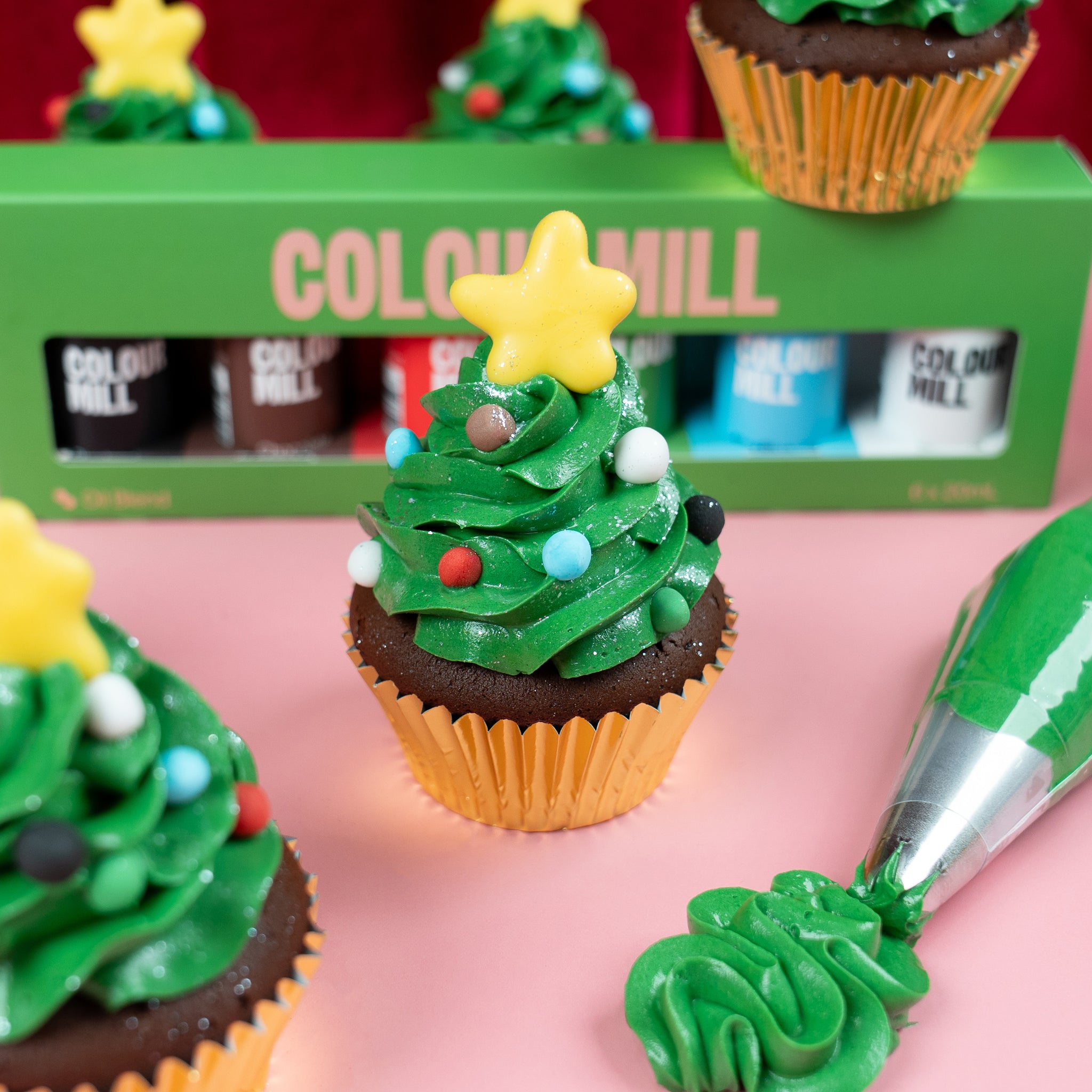 Christmas Tree Cupcake Bundle