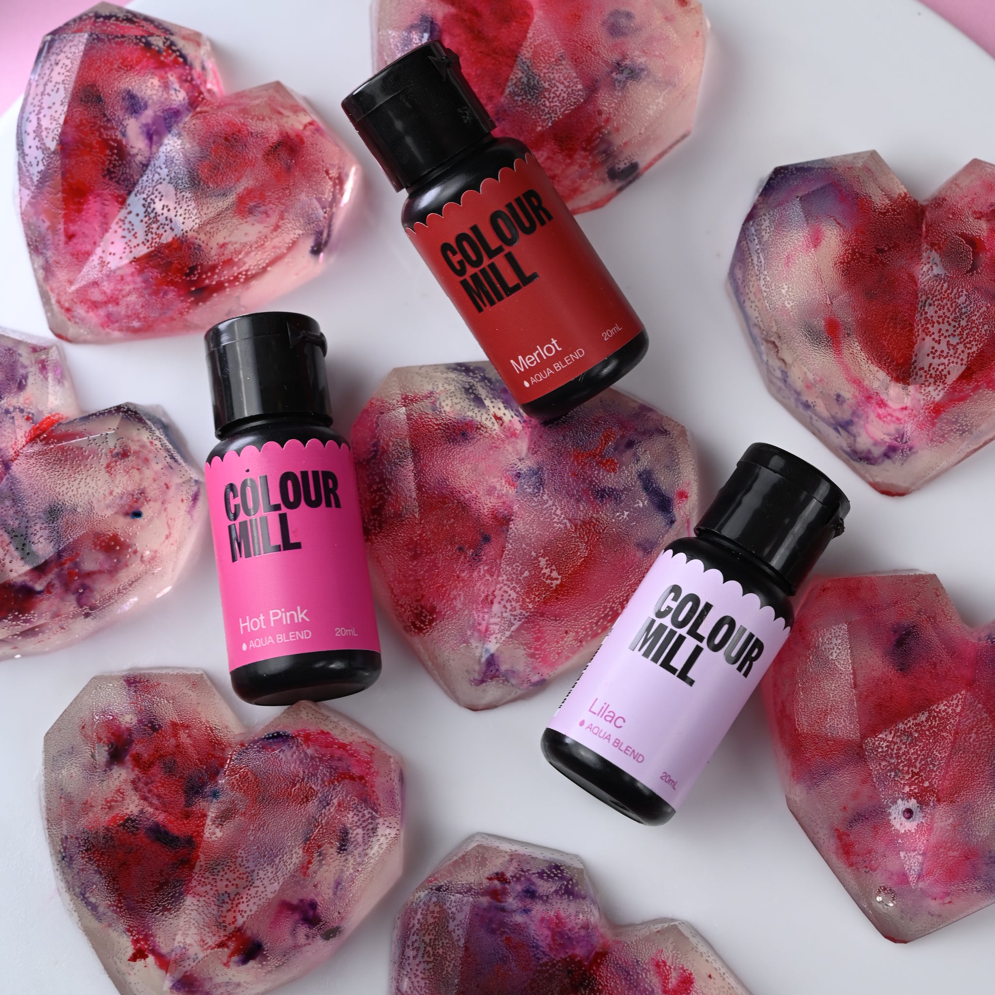 Colour Mill Aqua Blend water based food colouring Merlot red 