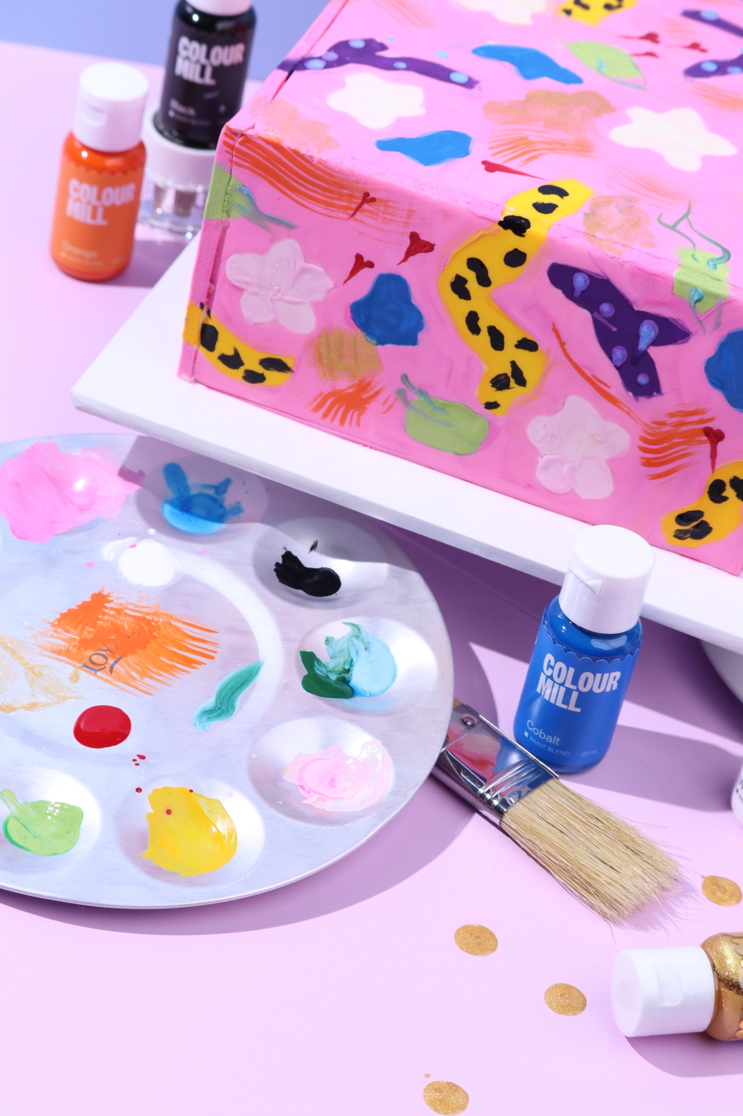 Colour Mill Cobalt blue edible paint blend 