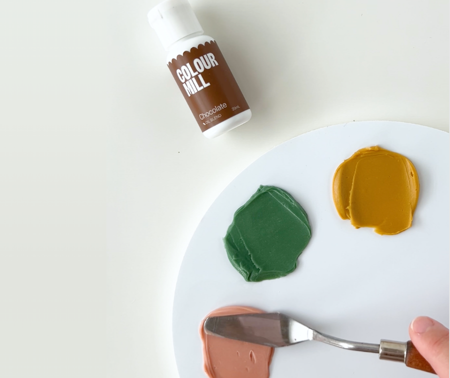 Mix colours with a little bit of Colour Mill Chocolate to easily create warm muted tones