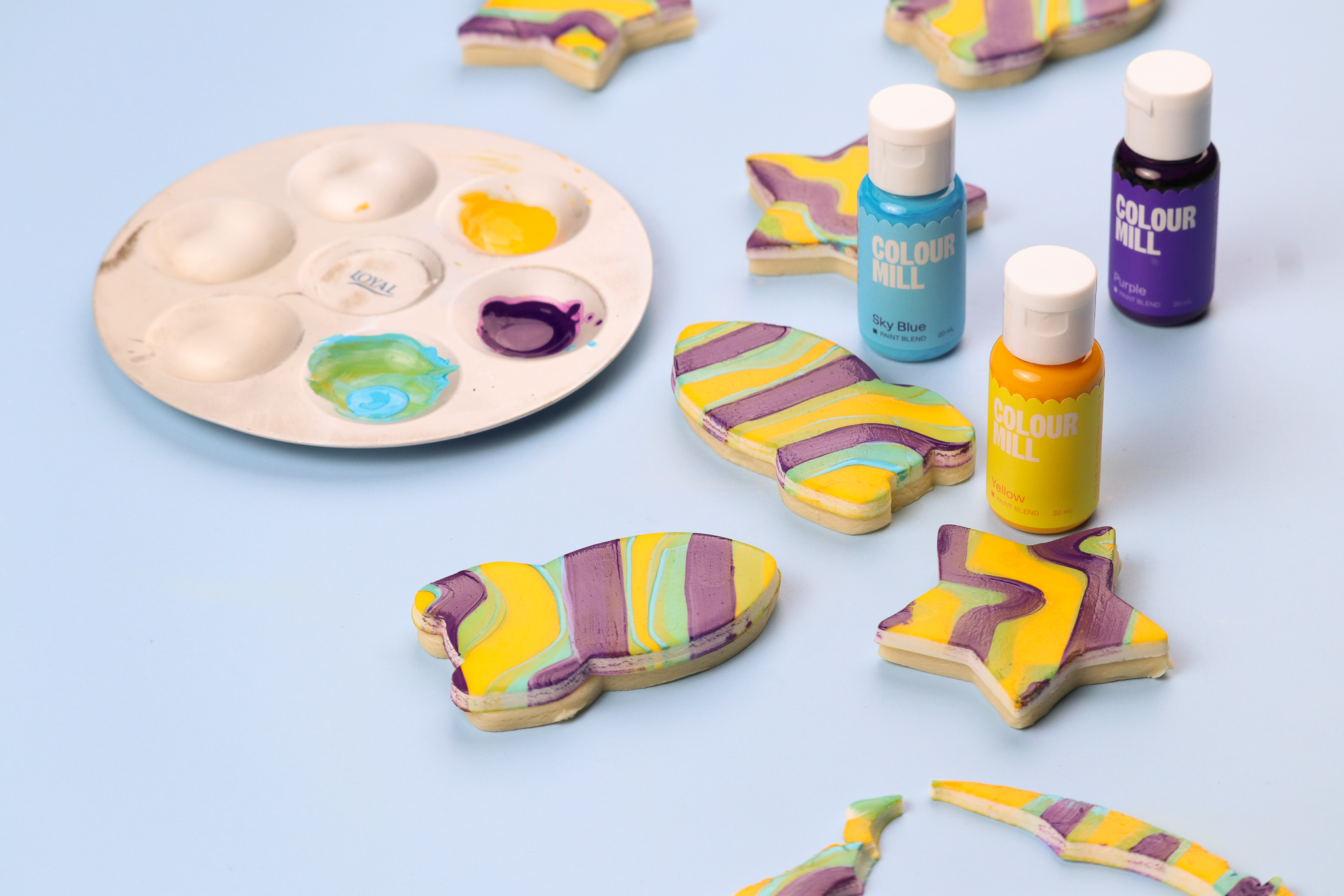 UK Trending Trio — Yellow, Purple & Sky Blue