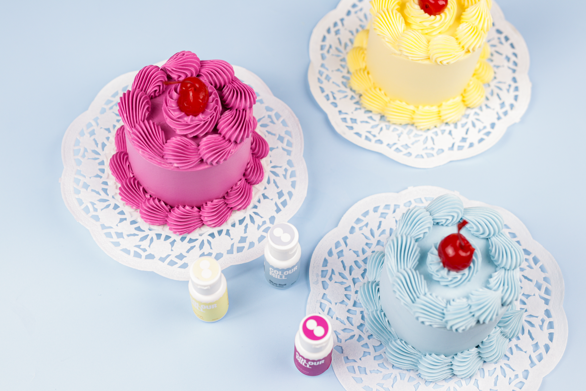 Trending Trio — Lemon, Blue Bell & Fuchsia