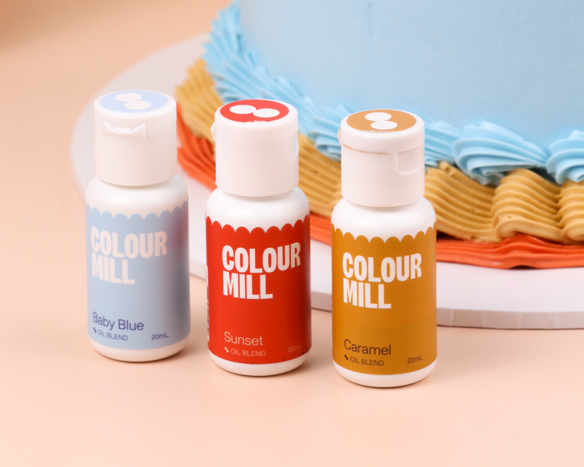 Trending Trio — Baby Blue, Sunset & Caramel