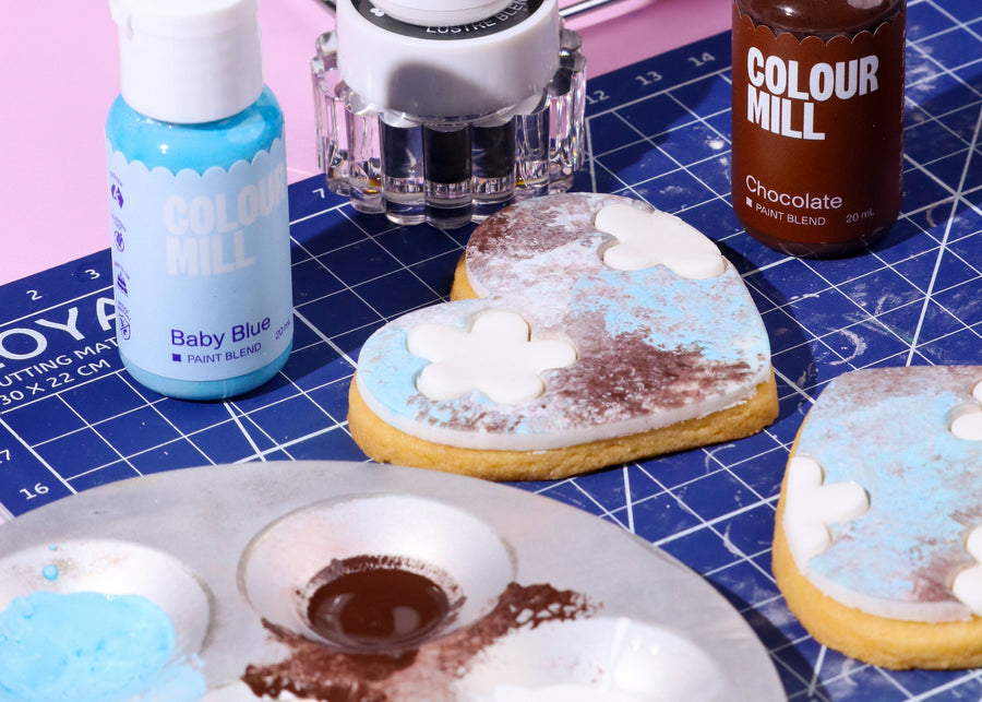 Trending Trio — Chocolate, Baby Blue & White