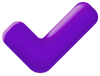 purple tick